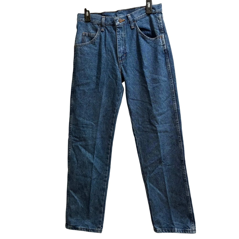 Vintage Rustler Jeans Mens 30x30 Blue Straight Leg 100% Cotton Made in Mexico